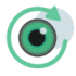 An eye with an arrow around it, to show the synchronisation